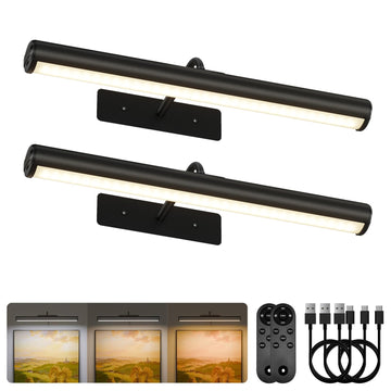 16in Picture Lights for Wall, 6000mAh Rechargeable Art Lights