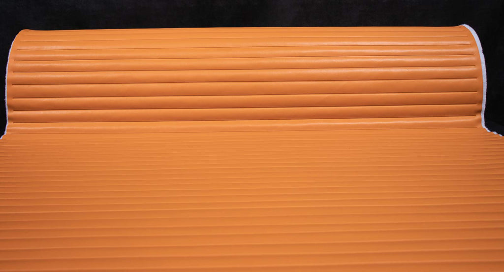 Pleated Bright Orange 54" Wide By the Yard Boat Auto