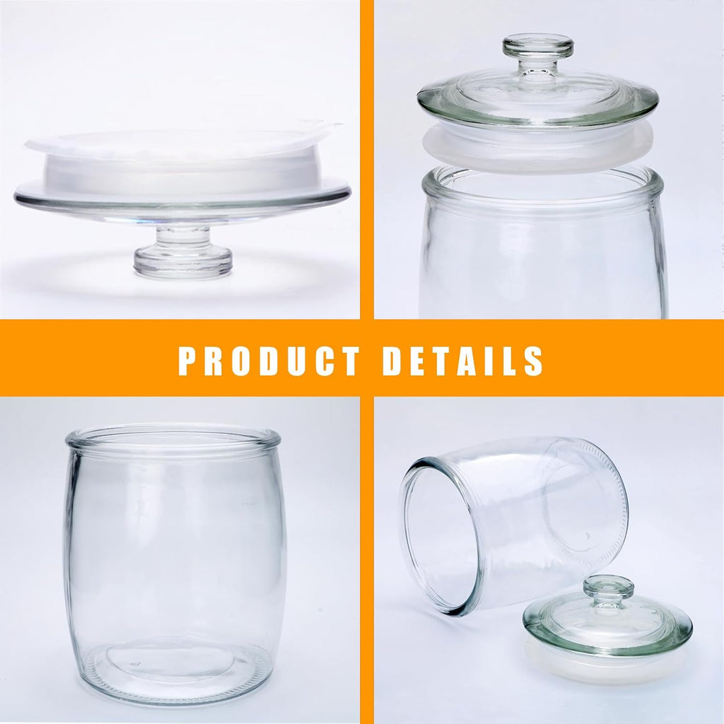 1 Gallon glass jars, Cookie Jar & Candy Jar with Lid