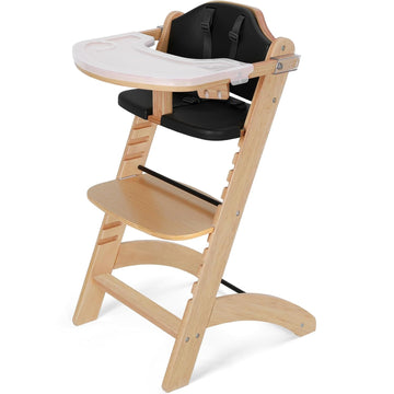 New Upgrade 3-in-1 Convertible Wooden High Chair for Babies & Toddlers 10 Levels Adjustable 3-Tier Remove 2