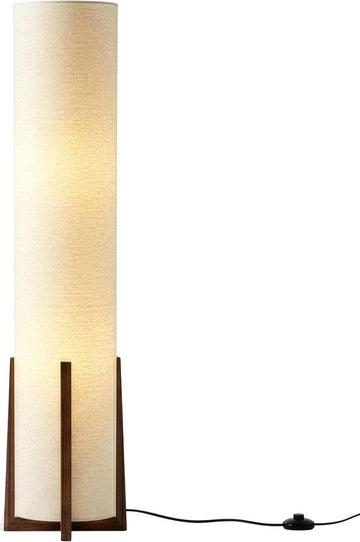 Parker Paper Lantern Floor lamp, 48 Inch Tall Lamp with Wood Frame, Asian Design