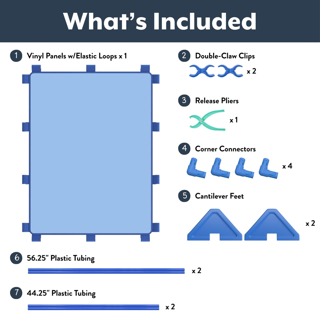 PlayPanel Room Divider 59.5" x 47.5", Sky Blue