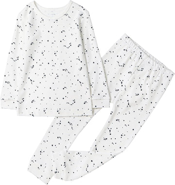 Toddler Pajama Set, Organic Cotton Piece Long Sleeve PJs