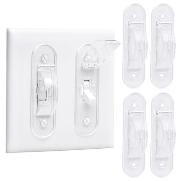 Wall Switch Guard, Childproof Light Switch Cover Guard | Toggle Style | Light Switch Protection | Lock Toggle Switch