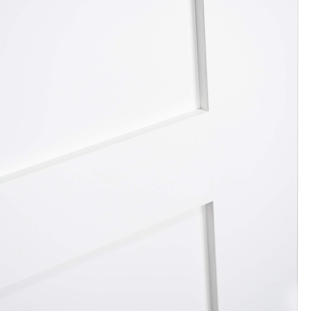 1+2 Panels Door, Interior Slab Shaker White (32x80)