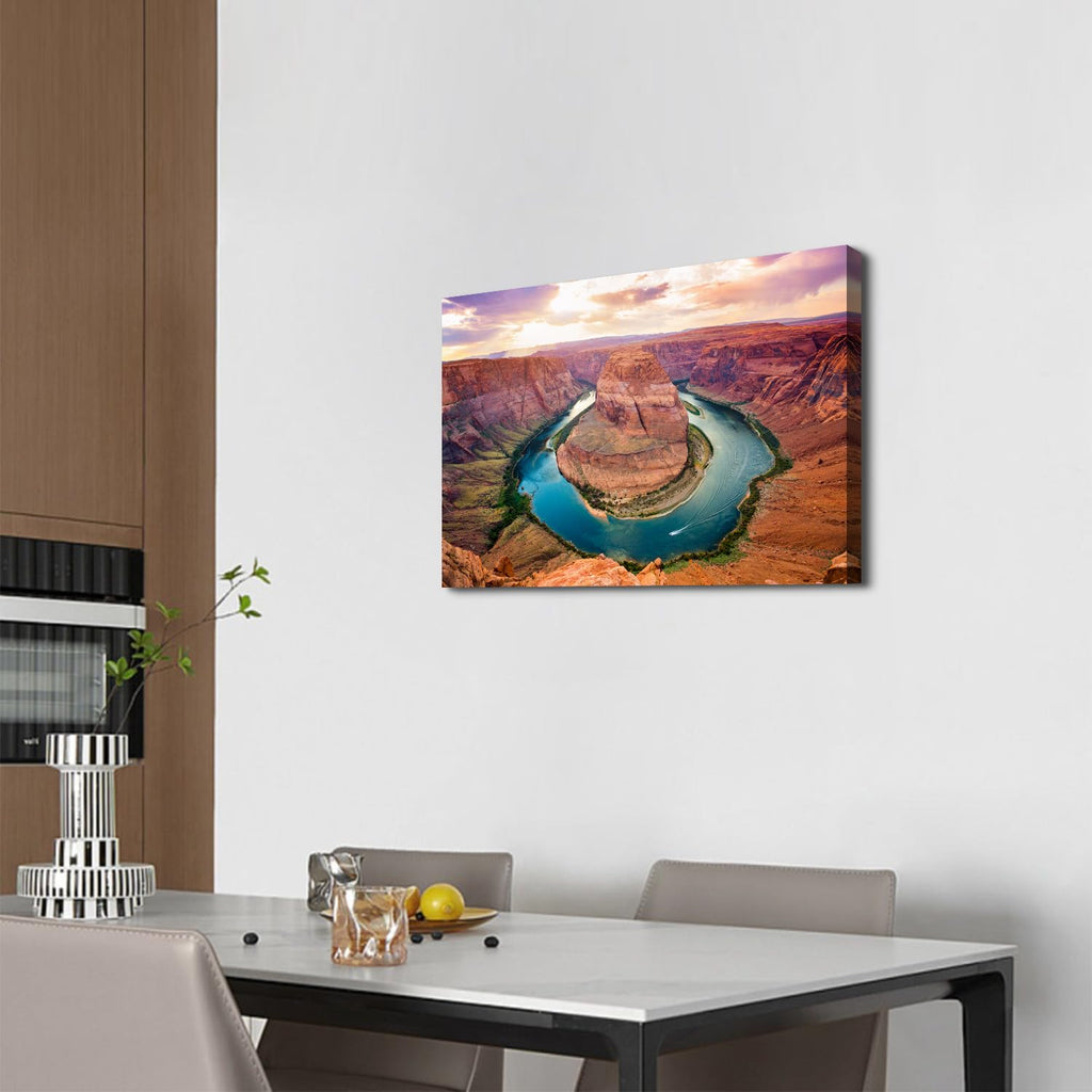 Horseshoe Bend Grand Canyon Canvas Wall Art National Park Wall Decor Living Room Modern Nature Canyon Scenery
