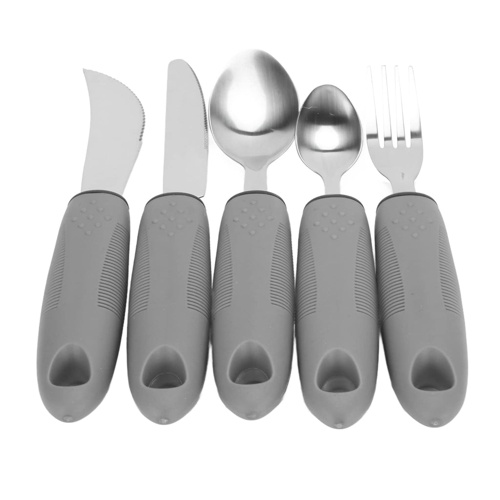 Adaptive Utensils for Hand Tremors, Arthritis and Parkinsons, Weighted Knives Fork and Spoons Stainless Steel