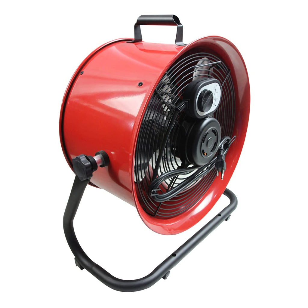 16" High Velocity Turbo Fan with Pivoting Head - Efficient Air Circulation, High-Velocity Drum Fan Ideal , Garage, or