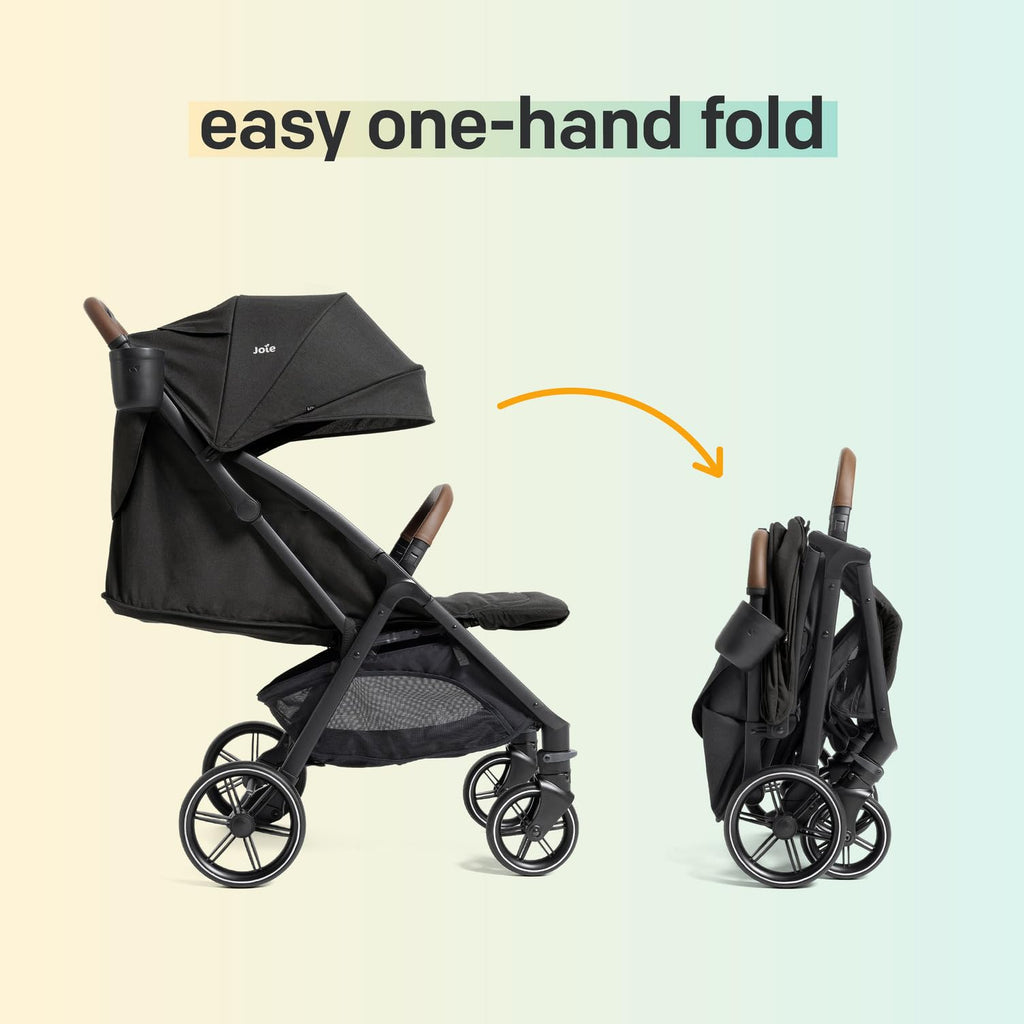 Joie Nutmeg Travel Stroller & Mint Latch Baseless Car Seat Travel System