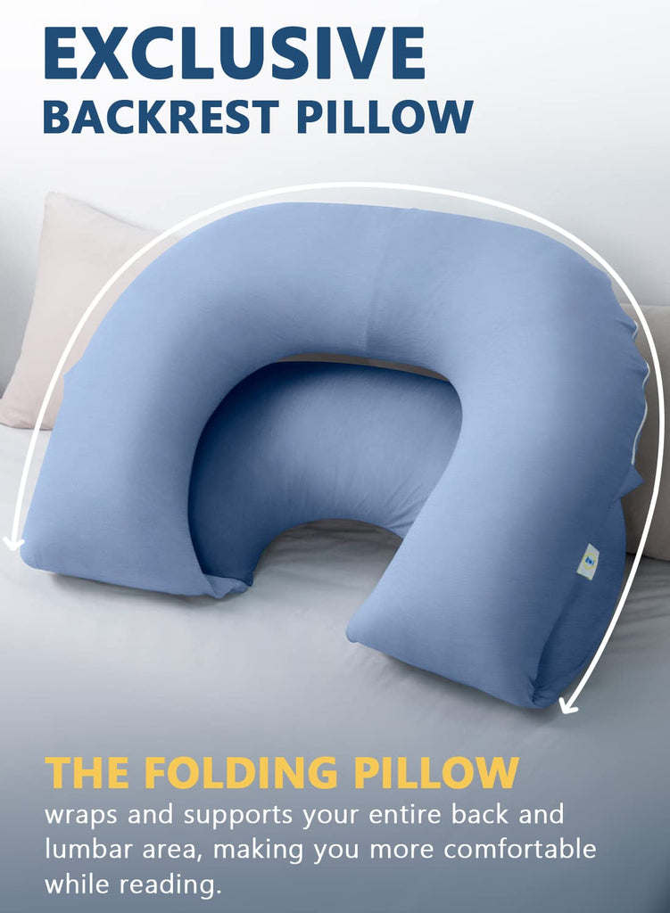 Reading Pillow, Back Pillow for Sitting in Bed and Couch