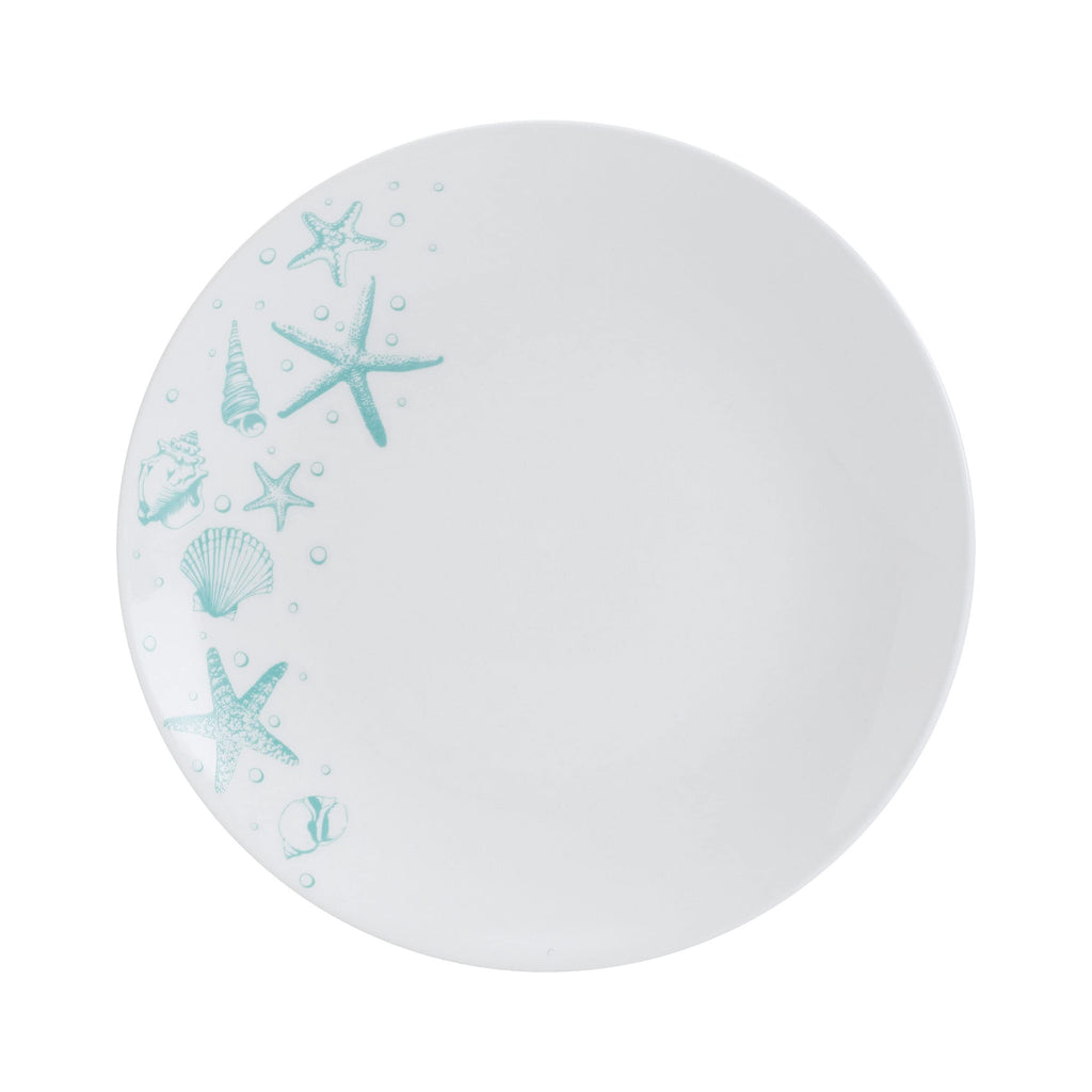 Tahiti Coastal 12 Piece Dinnerware Set, Service for 4, Multicolored Stoneware Plates and Bowls with Vibrant Coastal