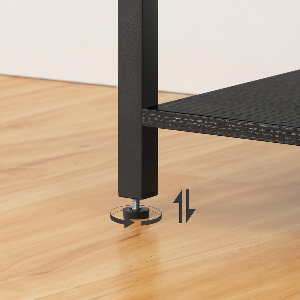 LED TV Stand for 75 Inch TVs with Charging Station, Gaming Entertainment Center with 3-Tier Open Storage, Long 70.1"