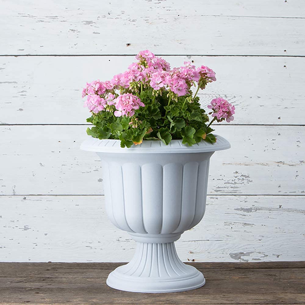 Classic Urn Garden Pot/Planter, Plastic ( Pack of 2) (Stone, 19")2