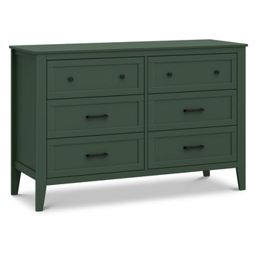 Beau 6-Drawer Baby Dresser, GREENGUARD Gold Certified, Forest Green