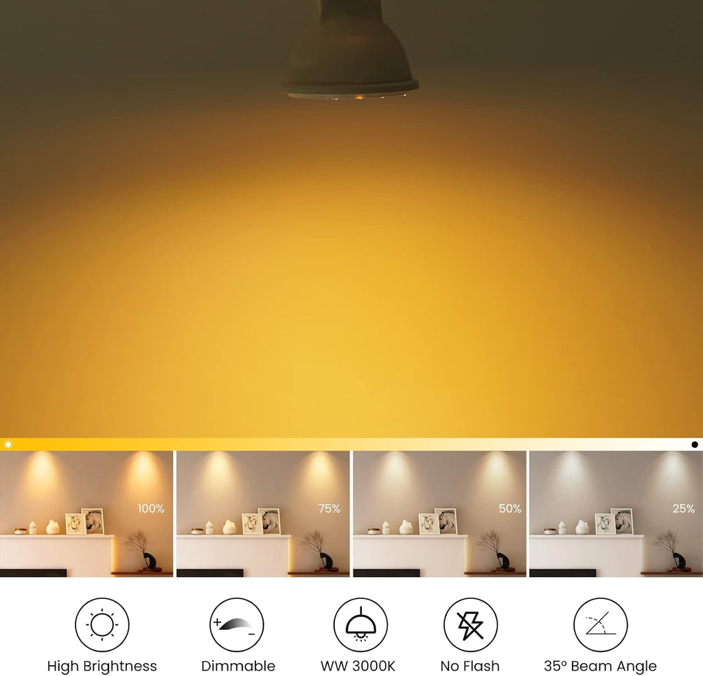 12V MR11 GU4.0 LED Light Bulb 3W G4/GU4/GZ4 Bi-Pin Base LED Spot Light Low Voltage MR11 Landscape Bulbs 25W Halogen