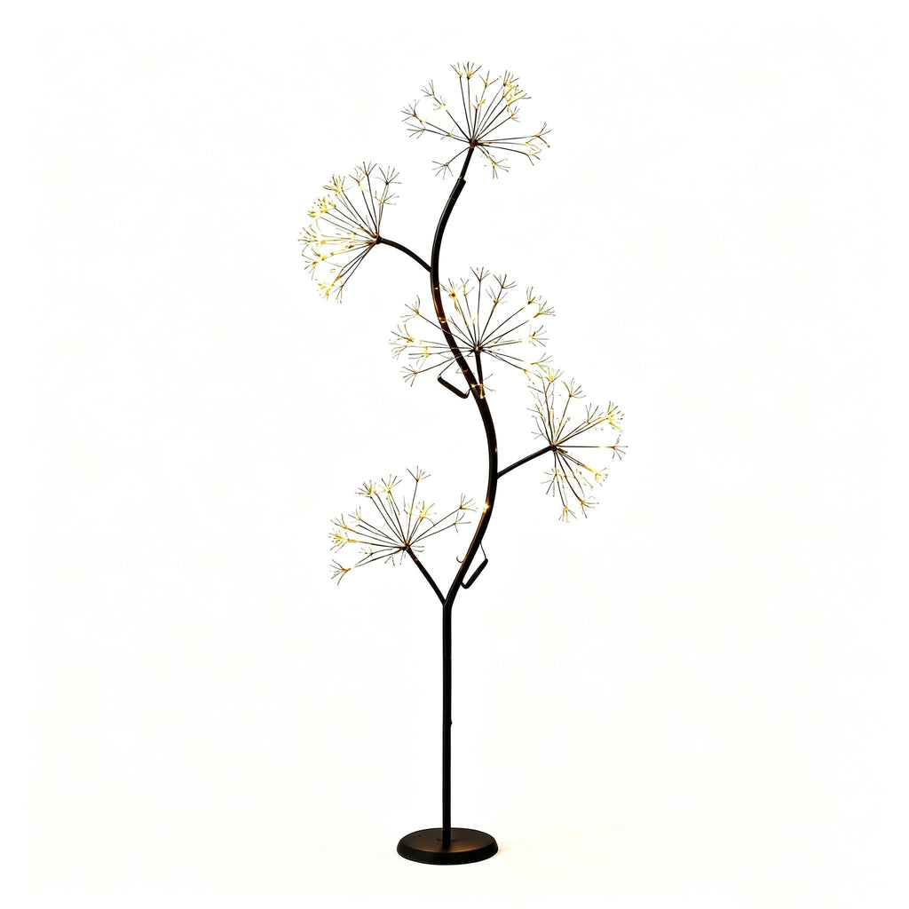 5.9 Ft Dandelion Floor Lamp, 720 LED Warm White