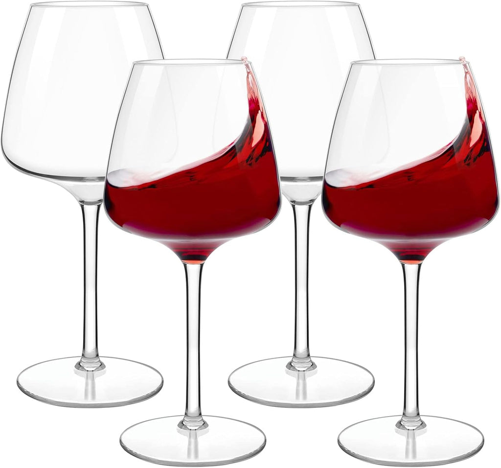 Floating Wine Glasses for Pool Unbreakable Tritan Plastic Red Wine Glasses with Stem Poolside Floating Cups 20.5 OZ