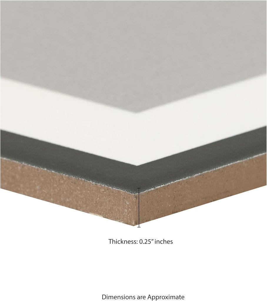 Hexley Hive 9 in. x 10 in. Matte Porcelain Floor Wall Tile Flooring