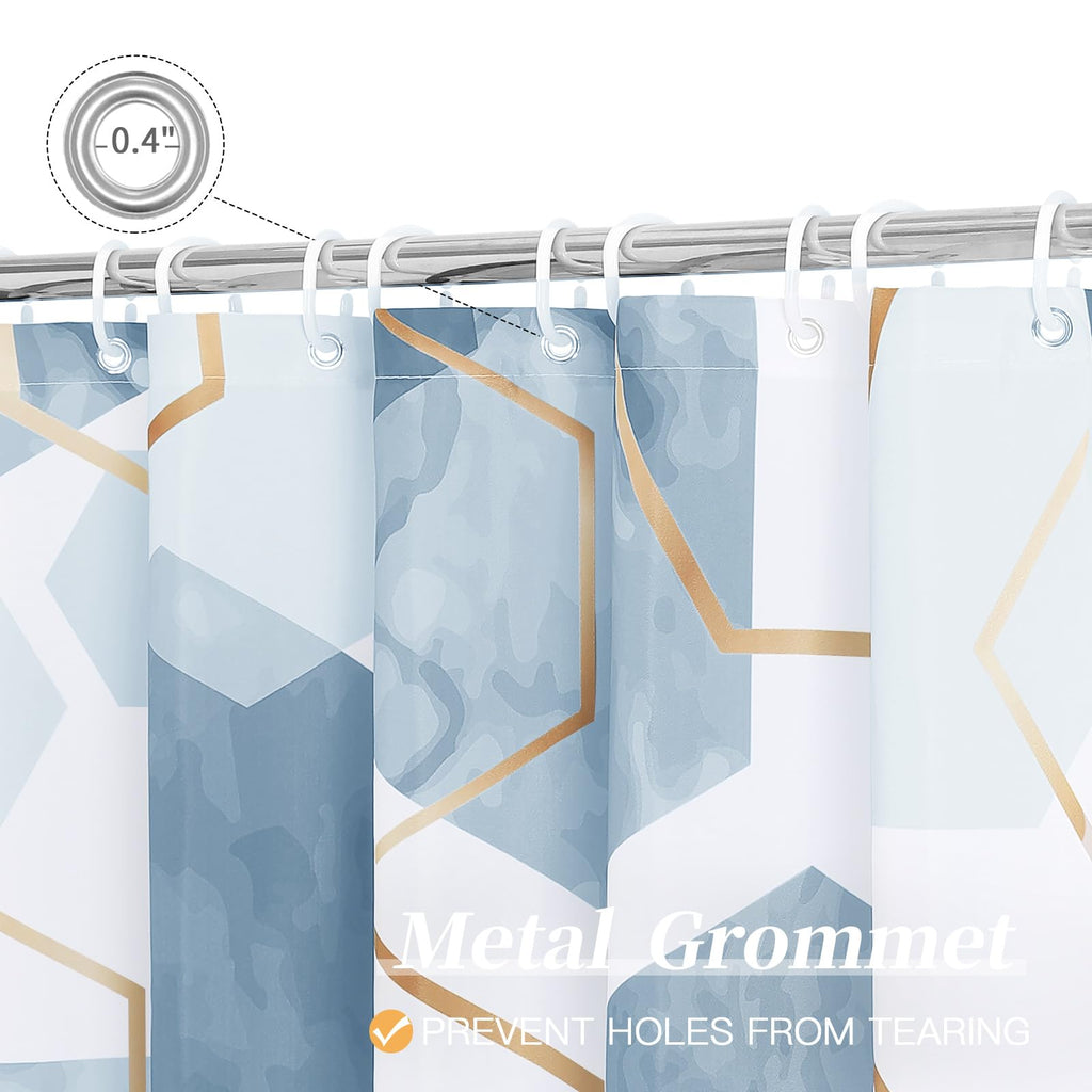 Small Stall Shower Curtain Set, Geometric Bathroom Decor 36x72