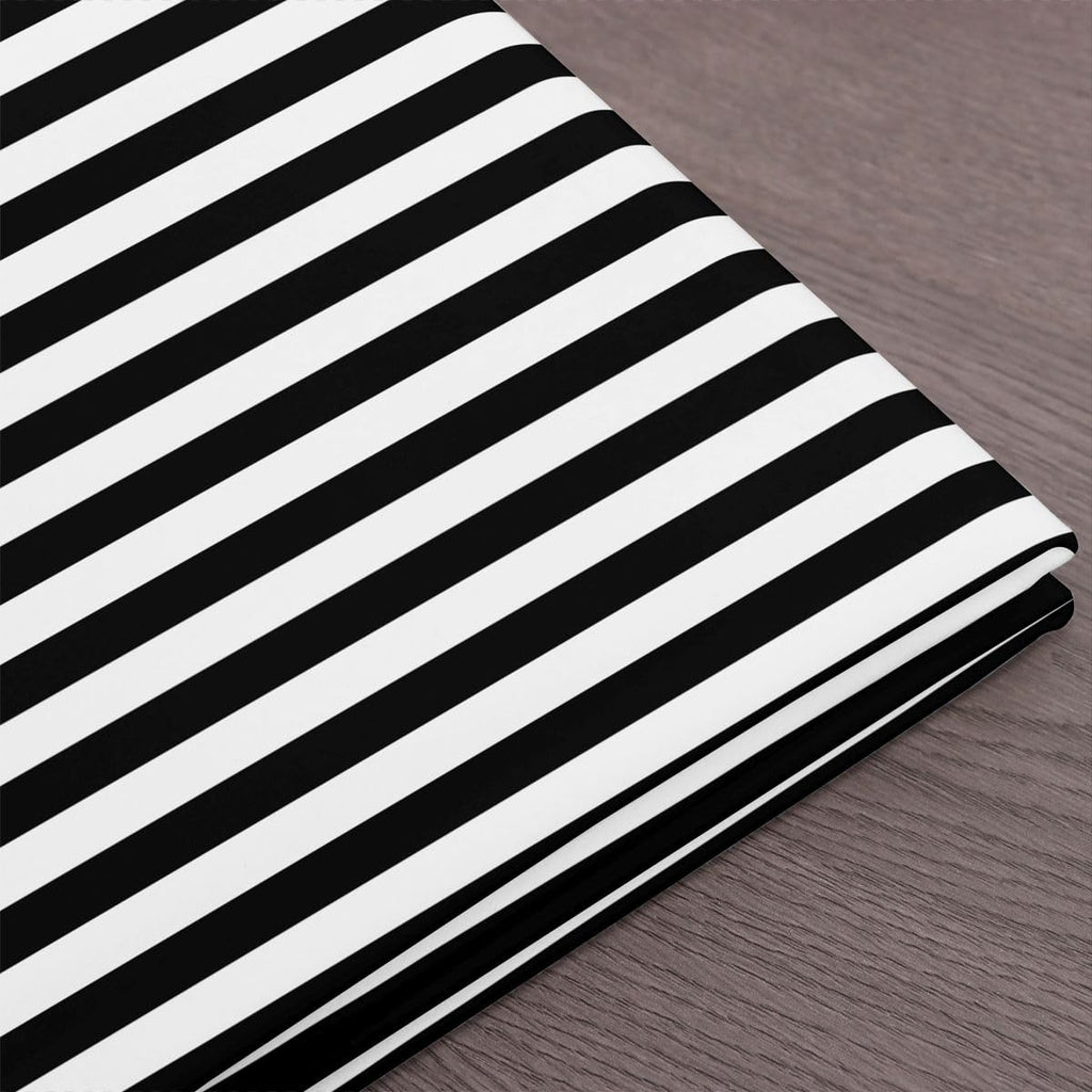 The Yard Black and White Striped Upholstery Fabric, Geometric Stripes