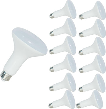 12 Pack BR30 Indoor Recessed Flood Light Bulb LED 2700K Soft White, Dimmable,15W, Real 100W Equivalent,50,000