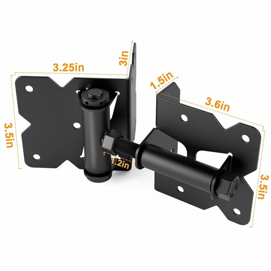 304 Stainless Steel Self Locking Gate Latch and Gate Hinges 2 Sets