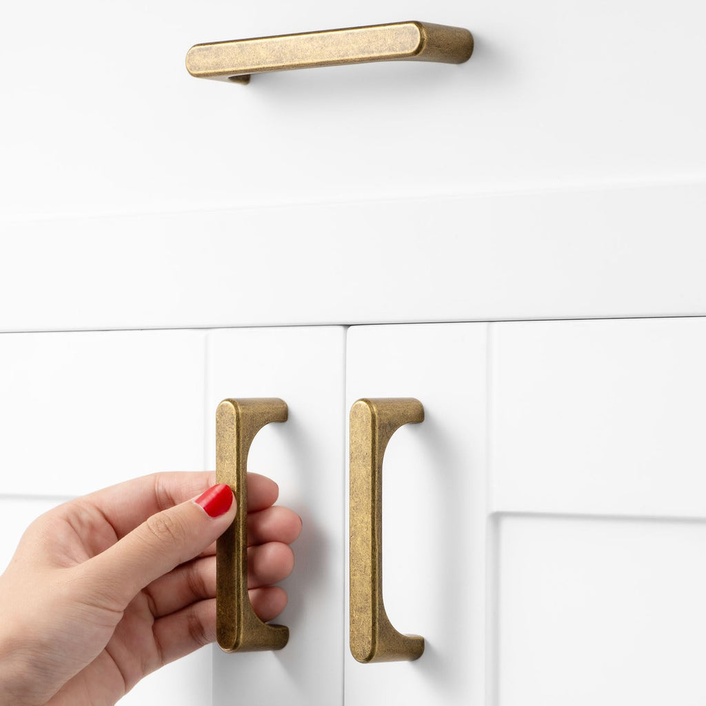 3 Inch Antique Brass Cabinet Pulls Kitchen Handles 10 Pack 3126