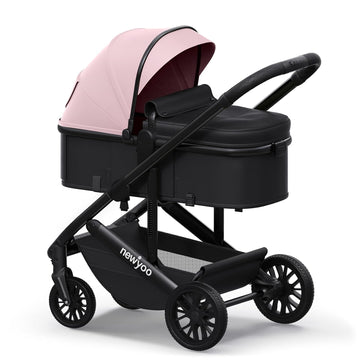 Nestro 516M in-1 Convertible Infant Stroller, Pramette Mode, Pink