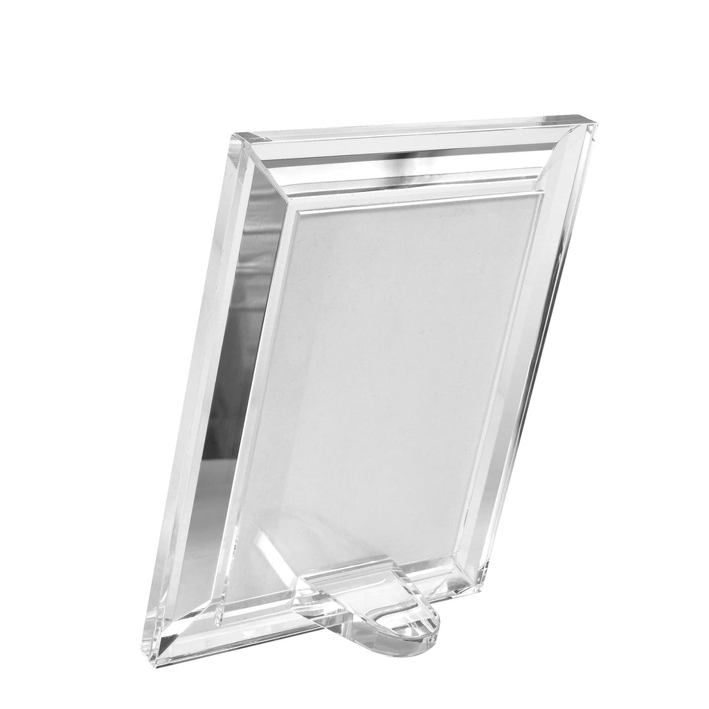 Crystal 5x7Inch Picture Frame, Wedding Frame Tabletop Display, Display Pictures 5'' x 7'', Comes with Gift Box