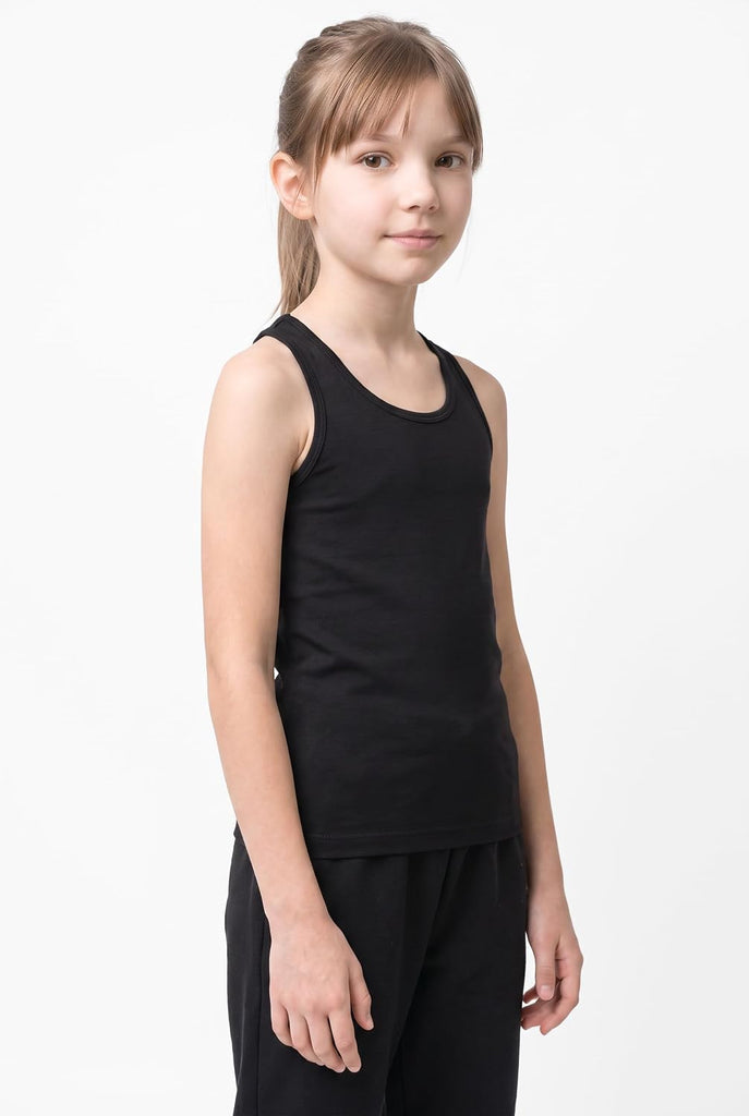 Premium Girls Seamless Supersoft Wide Strap Comfortable Racerback Tank (Made with Love in The USA)