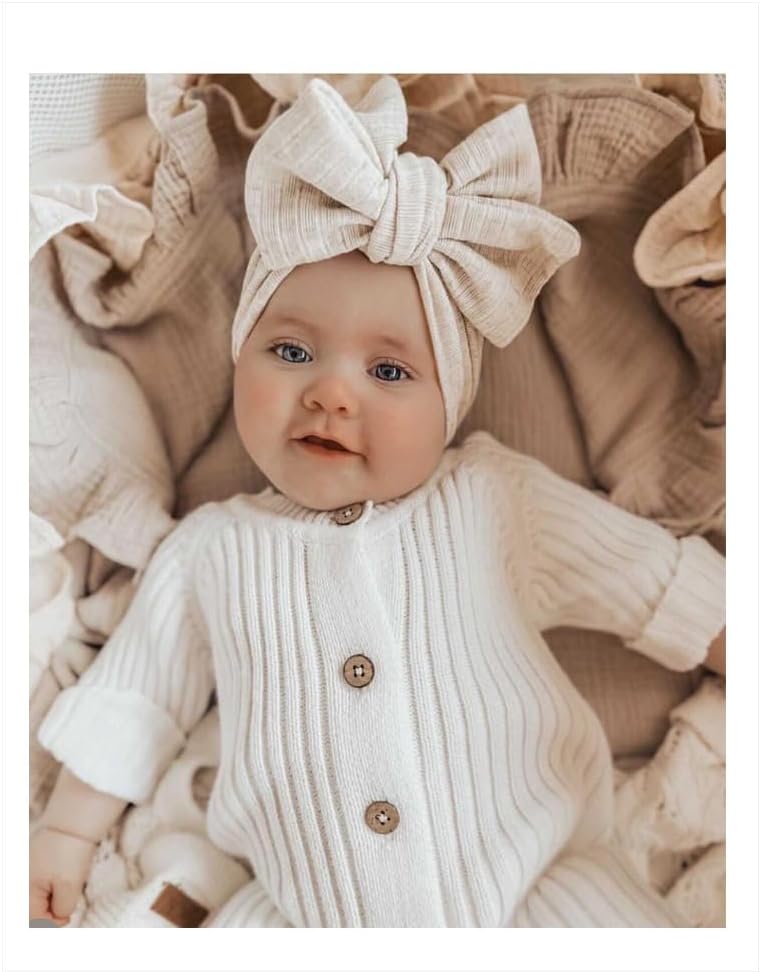 Baby Knit Sweater Romper Coverall Outfits One-Piece Jumpsuit Organic Cotton for Infant Baby Boys, Girls