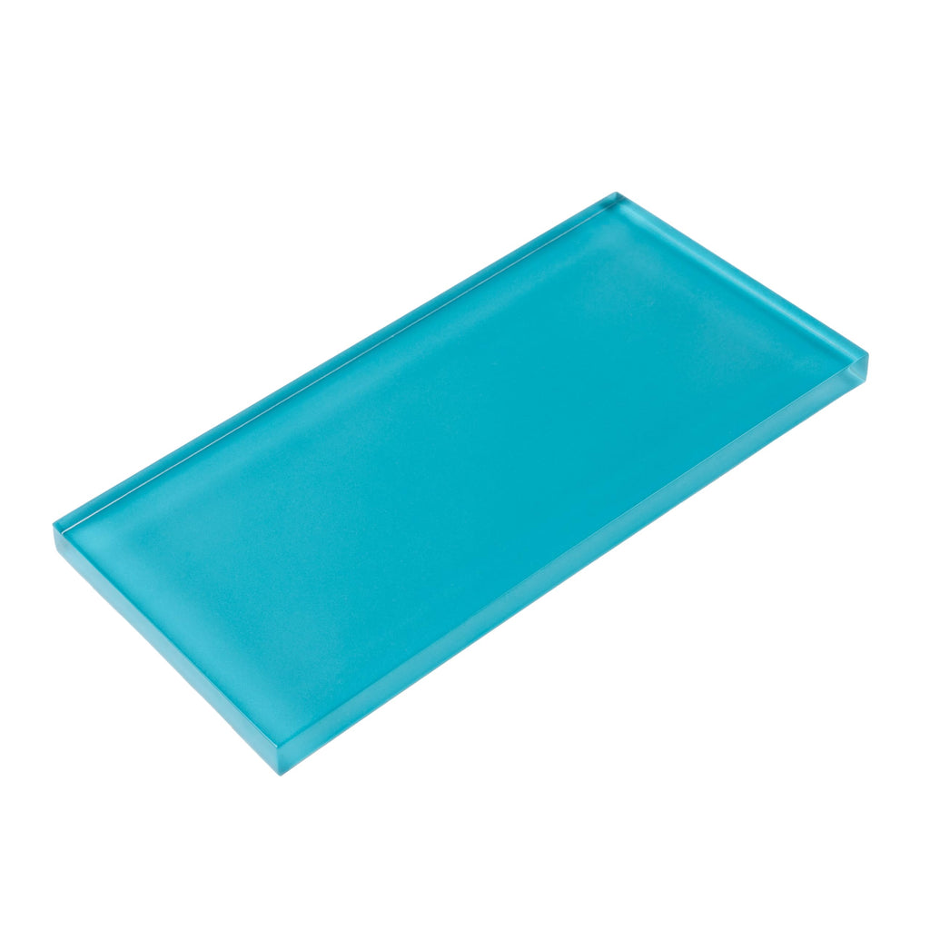 Subway Glass Tile Laguna Blue 3x6 Polished 5 sq ft/case 40-Pack