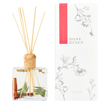 Spicy Apple Botanical Reed Diffuser 13oz - Lasts 6-12 Months, Aromatherapy Diffuser, Reed Diffuser Sticks, Diffuser