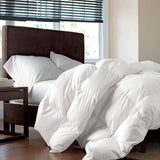 Luxurious Twin/Twin XL Size Goose Down Fiber Waterfowl Feather Fiber Comforter Duvet, 100% Egyptian 