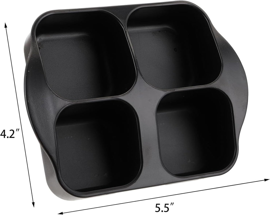 Oil Vinegar Dispenser Bottles Set with Caddy Stand, Tabletop Glass Salt Pepper Shaker Olive Oil Vinegar Cruets - Set of 5