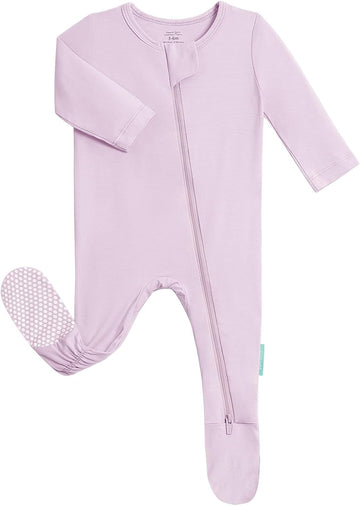 Bamboo Viscose Baby Zipper Footie Pajamas, 0-3-6-9