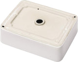 19"x15" Vessel Sink Rectangule Bowl Sinks for Bathrooms White Vessel Sink Above Counter Rectangular Ceramic Vessel