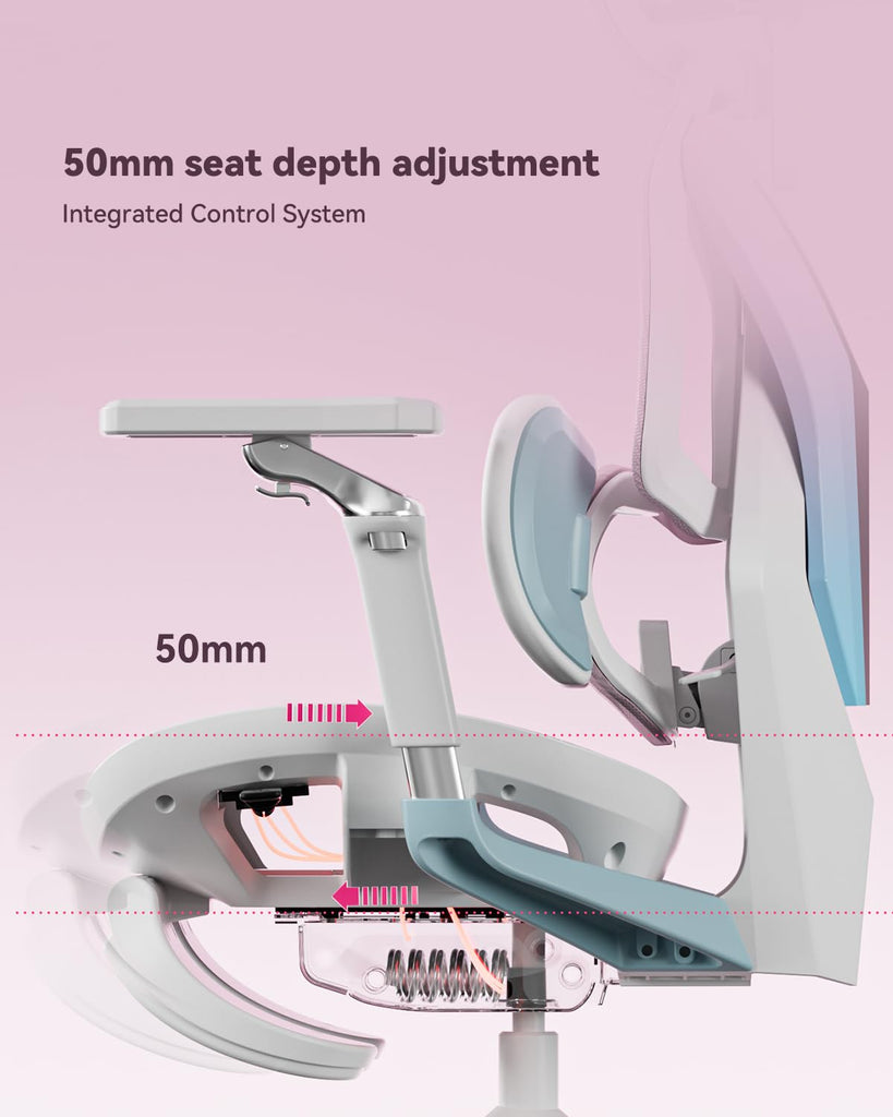 G7 Gaming Chair - 3-Zone Lumbar, 22-Point Adjustment, Breathable Mesh, Custom Backplate, 720° Armrests, BIFMA