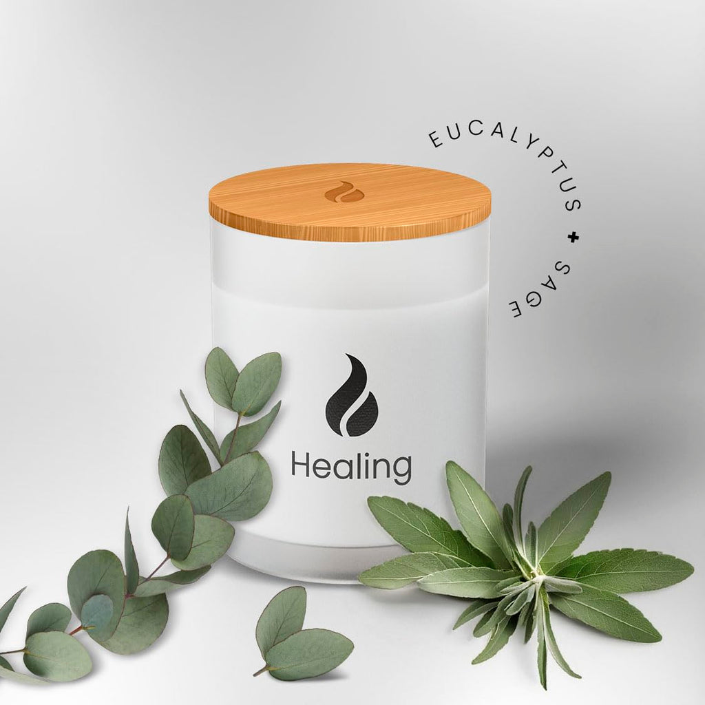 Soy Healing Energy Renewal | Aromatherapy with Eucalyptus, Pine, Sage & Mint | 50 Hour Burn, Meditation & Spiritual