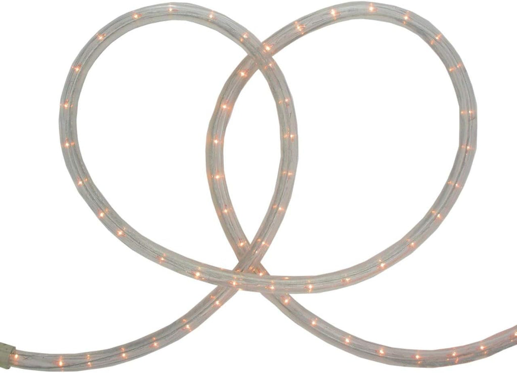 Flexible Incandescent Outdoor Christmas Rope Light - Clear - 100' Clear Wire