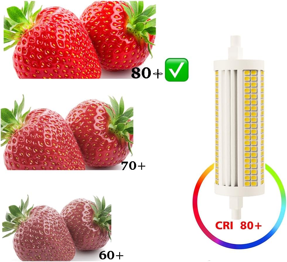 118mm R7S LED Bulb 30W, 300W T3 Halogen Equivalent, 3200 Lumen, Dimmable J Type Linear Double Ended Flood Light