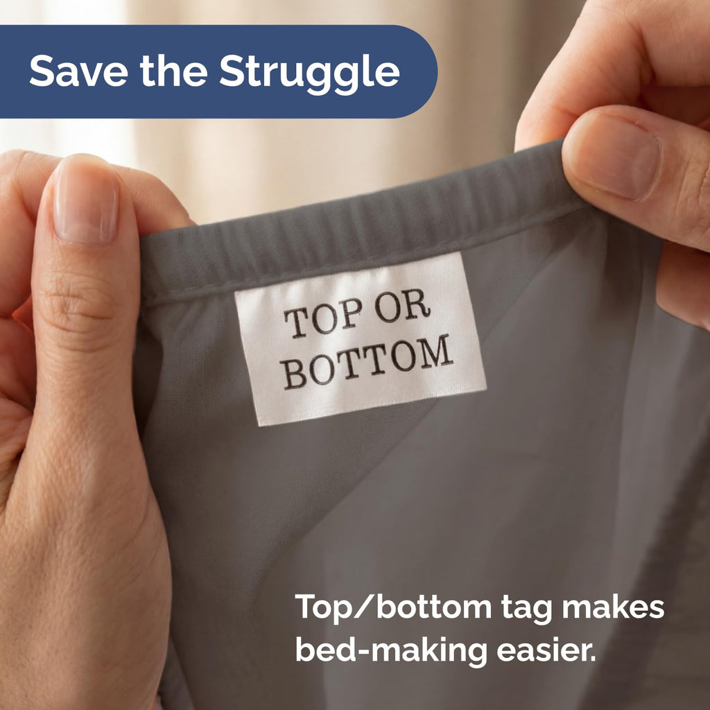 Full Fitted Sheet - Single Fitted Sheet Only - Deep Pockets - Dark Grey