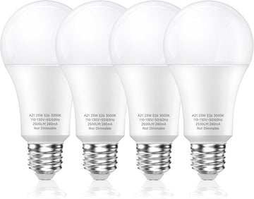 150 Watt Equivalent LED Light Bulb, A21 Bright Warm White 3000K