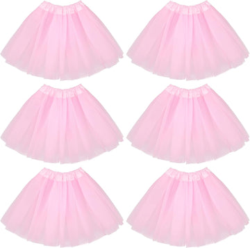 6pc Girls Ballet Tutu Kids Birthday Princess Party Favor Dress Skirt Set
