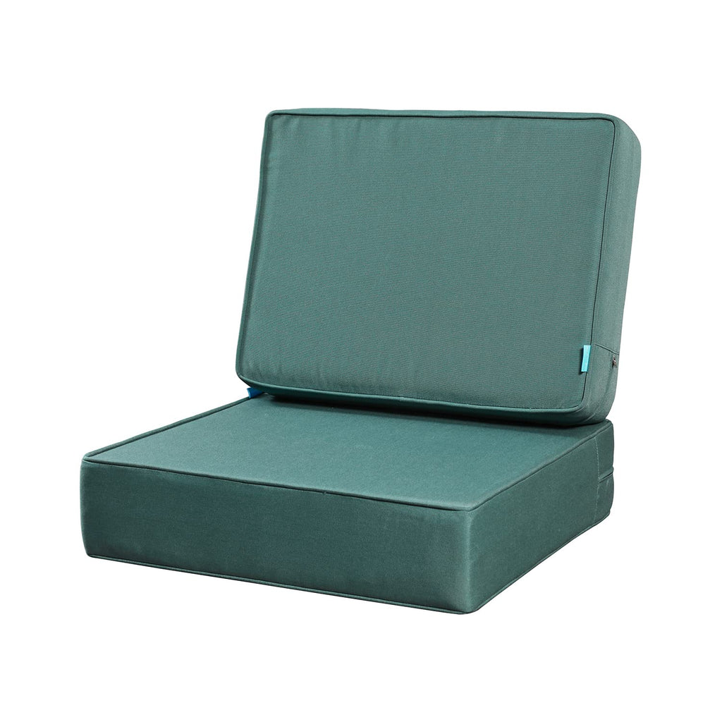 24"x24"x6" Patio Deep Seat Bench Cushion Covers Blue