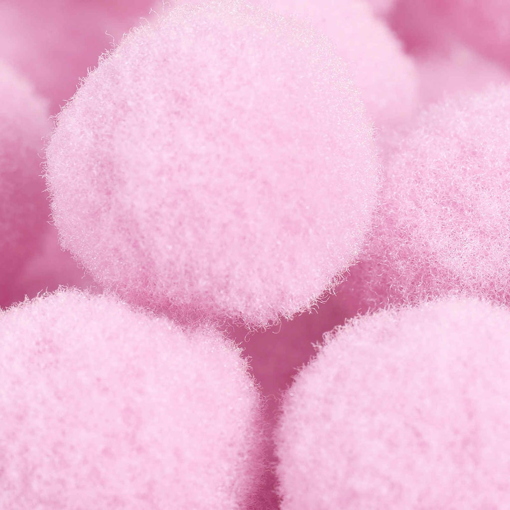 Pom Felt Balls Felting Fabric 1.5cm 15mm Light Pink Crafts Project DIY Pack of 100