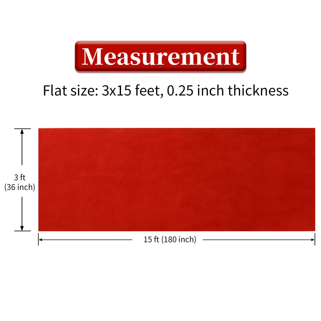 450 GSM Extra Thick Red Carpet Runner for Partys & Events