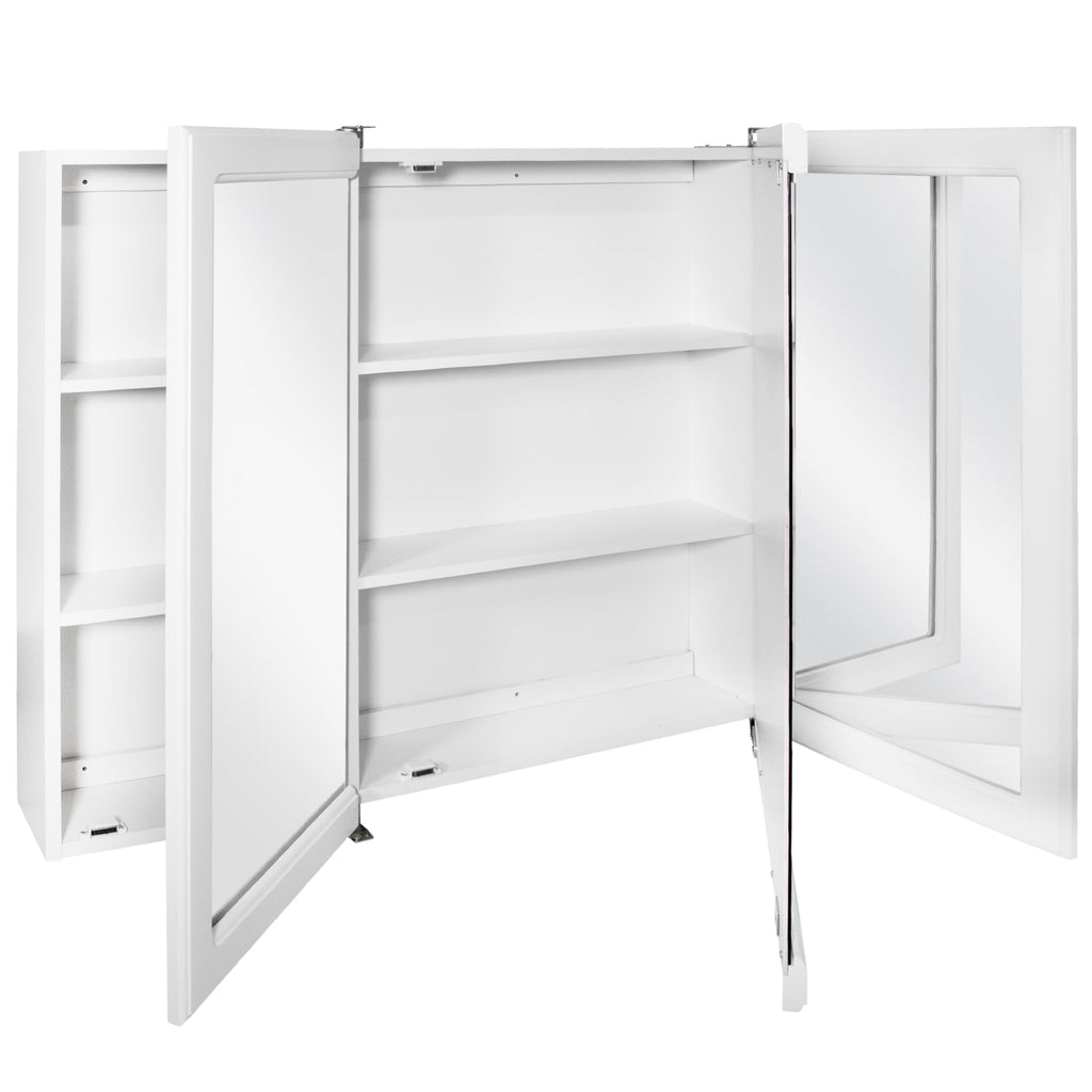 Concord Tri-View Medicine Cabinet, 48", White