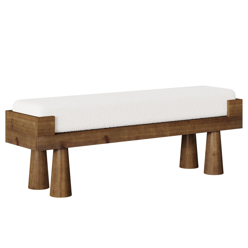 Upholstered Entryway Bench, Shoe Bench End of Bed