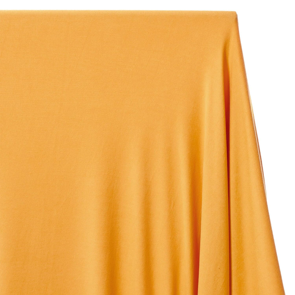 DTY Fabric Jersey Knit Double Brushed Stretch Polyester Spandex Blend By The Yard & Wholesale - Gold (1 Yard)